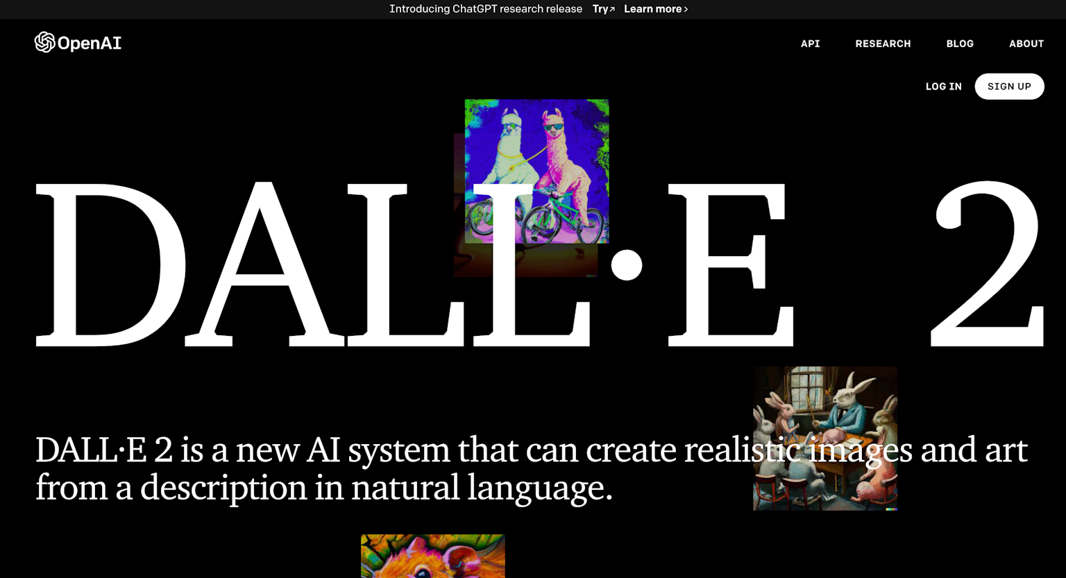 DALLE 2 : AI system to create realistic images and art
