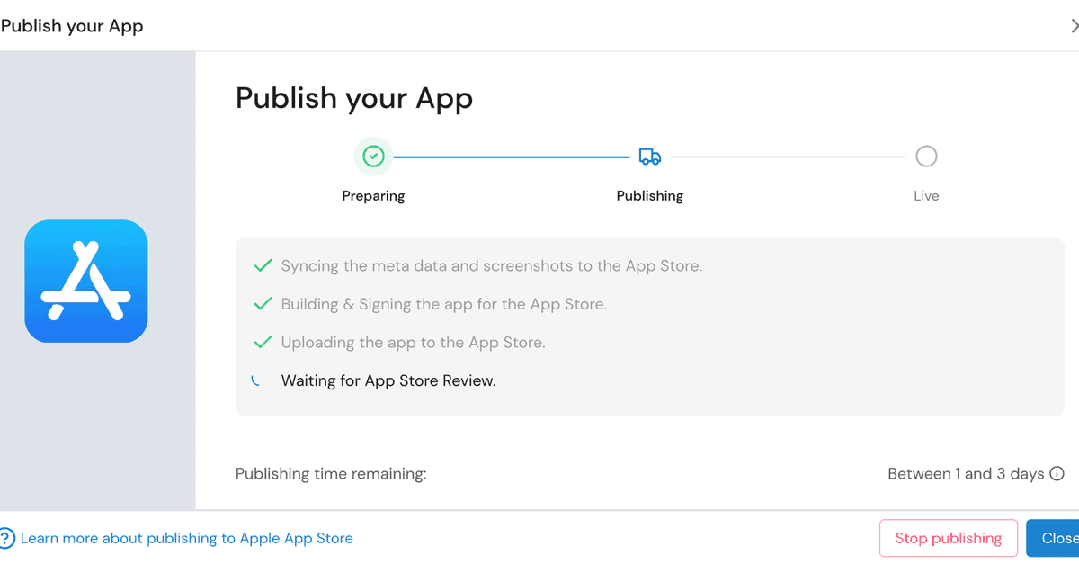 Publish your app