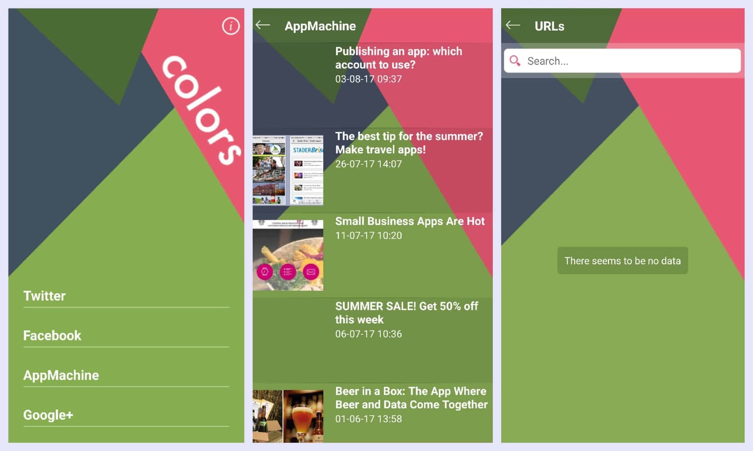 Submitting unfinished apps or using only template options will get an app rejected from the App Store