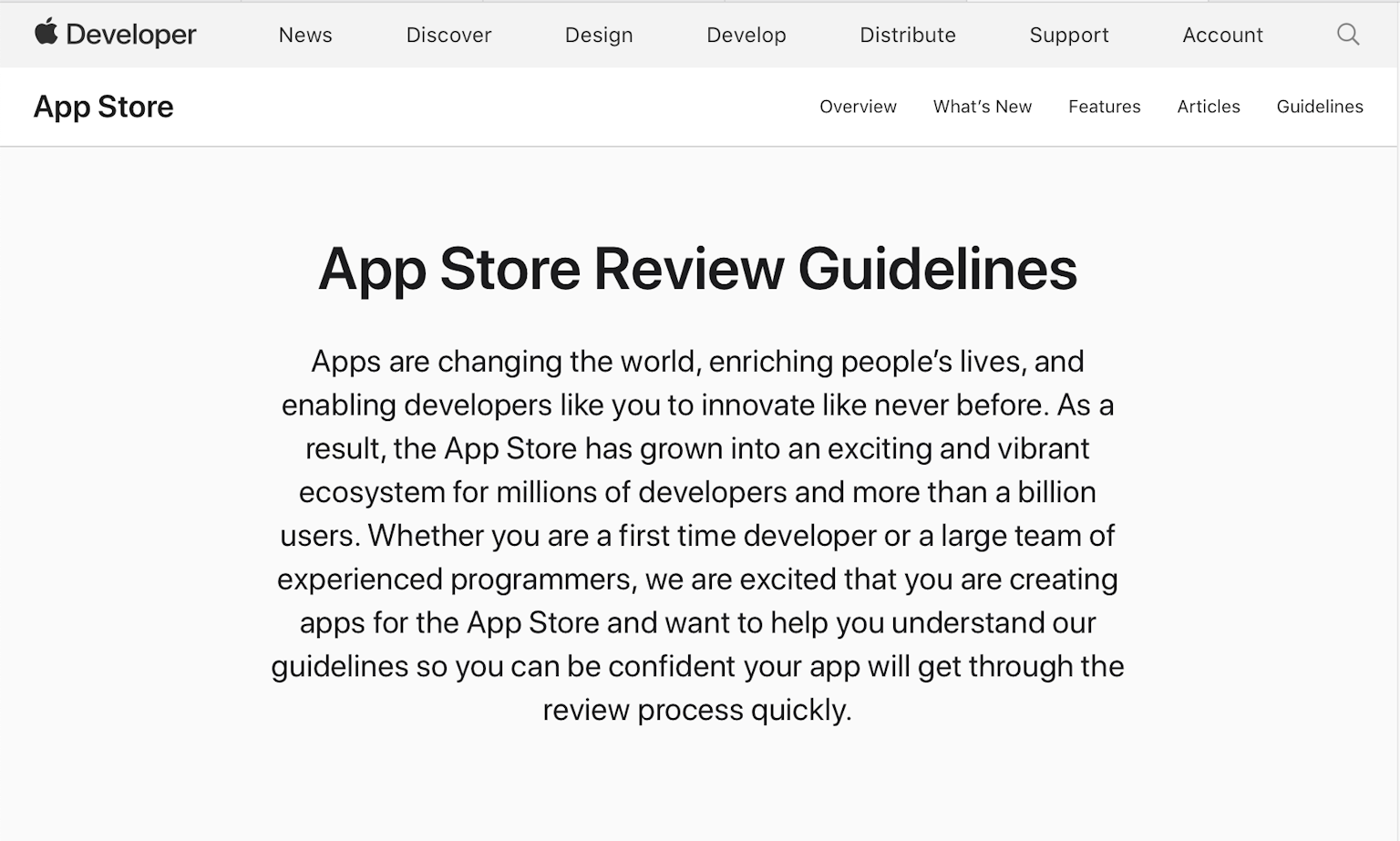 App Store review guidelines can be complicated to read