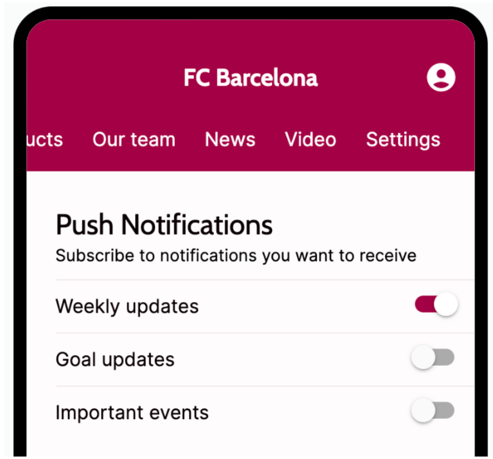 How Send push notification with AppMachine